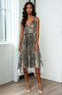 Devora Dress - Black and Gold